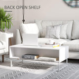 Sleek Modern Coffee Table with Drawers and Open Storage Compartment - Furniture4Design