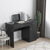 Study Writing Desk with Adjustable Shelf and Cabinet Storage - Furniture4Design