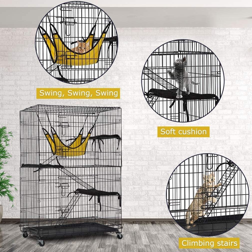 Super Deal XXL Cat Cage with Hammock and 3 Resting Platforms - Furniture4Design