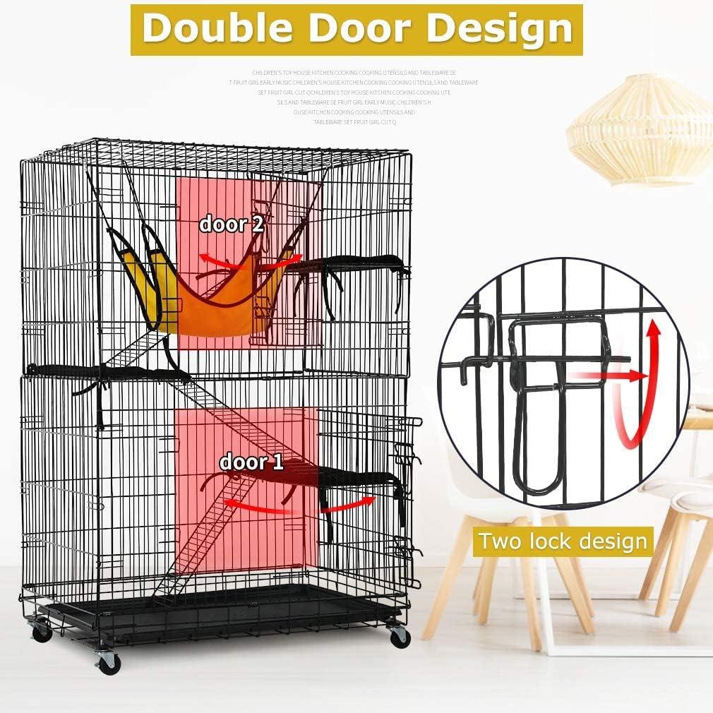 Super Deal XXL Cat Cage with Hammock and 3 Resting Platforms - Furniture4Design