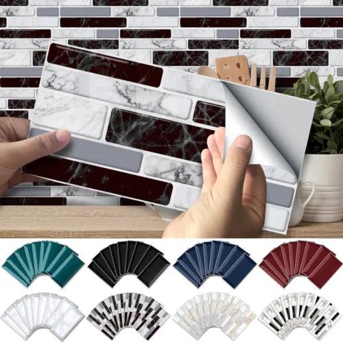 Tile Brick Wall Sticker Self-adhesive Waterproof Foam Panel Wallpaper 20x10cm - Furniture4Design