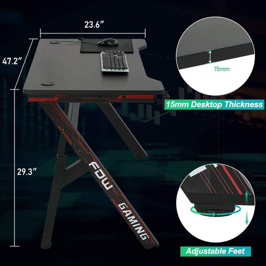 Ultimate Modern Ergonomic Gaming Computer Desk - Furniture4Design