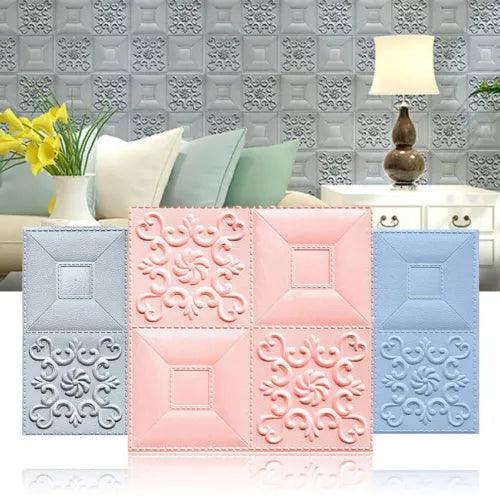 Wall Sticker 3D Foam Waterproof Self-adhesive Tile Decor Brick Wallpaper Panel - Furniture4Design