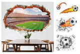 Wall Stickers PVC 3D Vivid Football Soccer Ball Living Room Bedroom Decals Decor - Furniture4Design