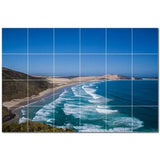 Waves Ceramic Tile Wall Mural PT501173. 72" W x 48" H (24) 12x12 tiles - Furniture4Design