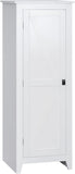 White Barn Style Kitchen Pantry Cabinet with Adjustable Shelves, 47.8 - Furniture4Design