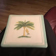 williams sonoma verano wall tile trivet. Palm Banana Tree. 7" square. - Furniture4Design