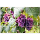 Wine Ceramic Tile Wall Mural PT501211. 25.5" W x 17" H (24) 4.25 tiles - Furniture4Design