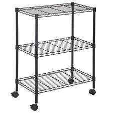 Wire Shelving Metal Storage Shelves 23L x 13W x 32H 3 Tier Layer Storage Shelves - Furniture4Design