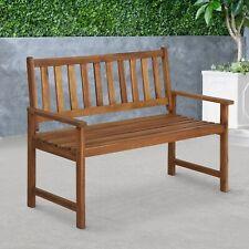 Wood Outdoor Patio Furniture, Natural Oiled Acacia Bench for Park and Garden - Furniture4Design